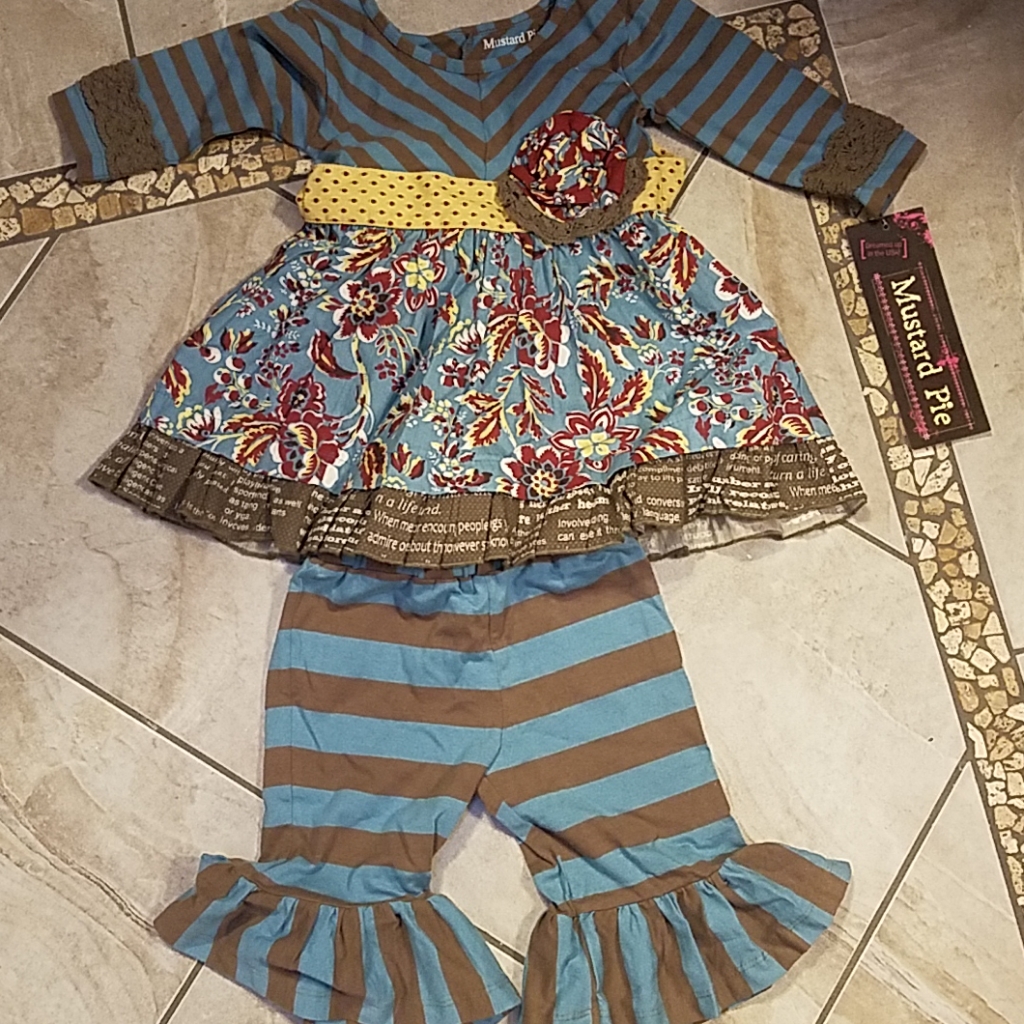 2pc Baby Girl Outfit-Olivia Dress Set